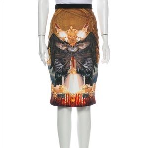 Philipp Plein printed knee length skirt